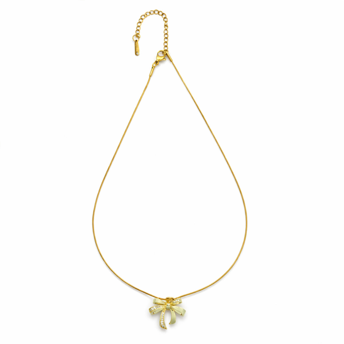 Royal Ribbon Bow with Chain with pendant