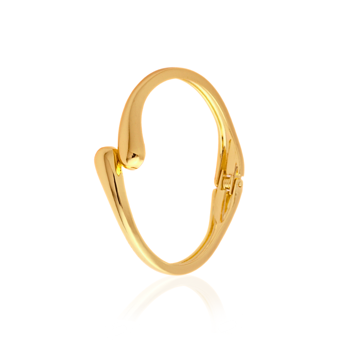 Golden Bloom Floral Cuff Bracelet