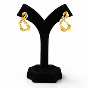 Golden Wave Statement Earrings