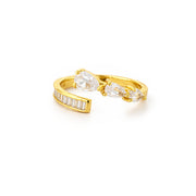 Butterfly Grace Crystal Open Ring