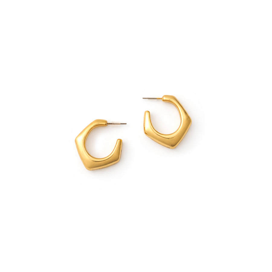 Prism Metallic Hoop Earrings
