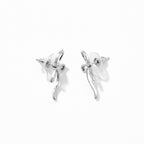 Silver Grace Knot Drop Earrings