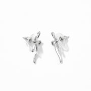 Silver Grace Knot Drop Earrings