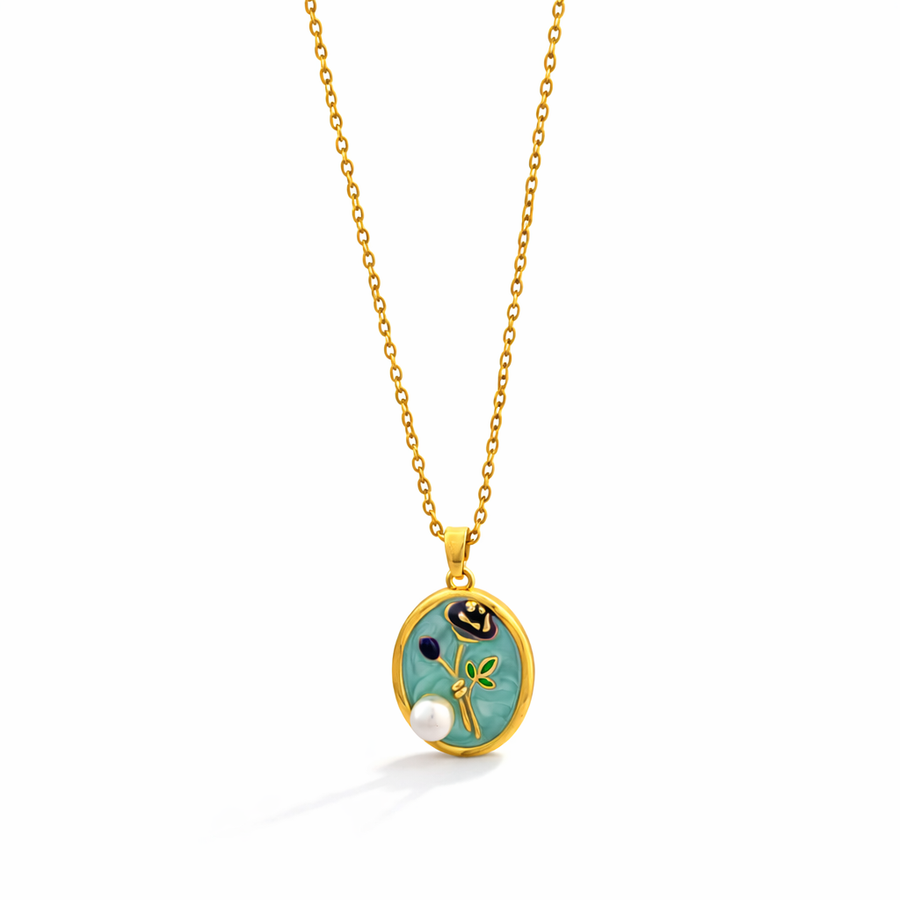 Soft Glow Crystal Chain with pendant