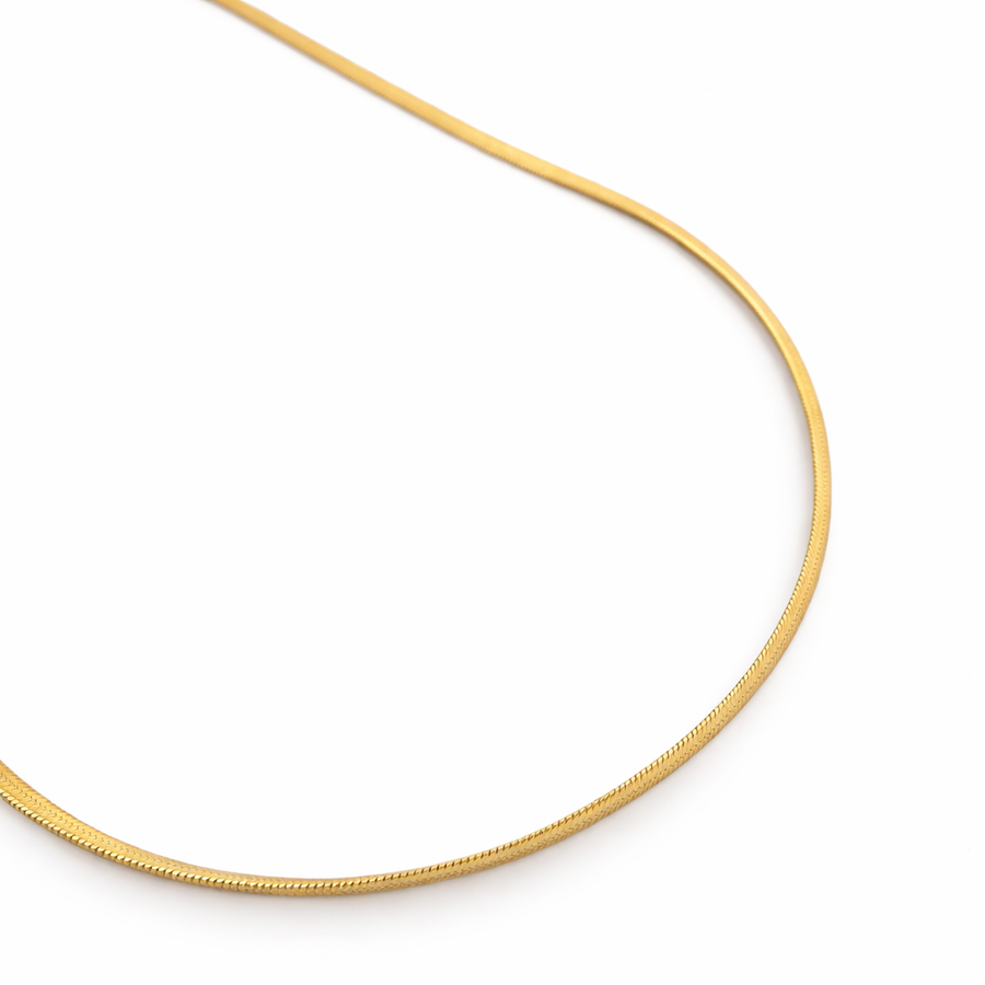 Luxe Flat Gold Chain with pendant