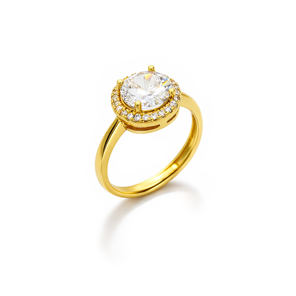 Regal Halo Crystal Adjustable Ring