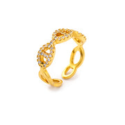 Rustic Charm Textured Gold Band Ring