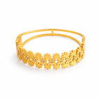 Royal gold Floral Net Bangle