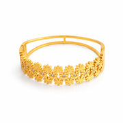 Royal gold Floral Net Bangle