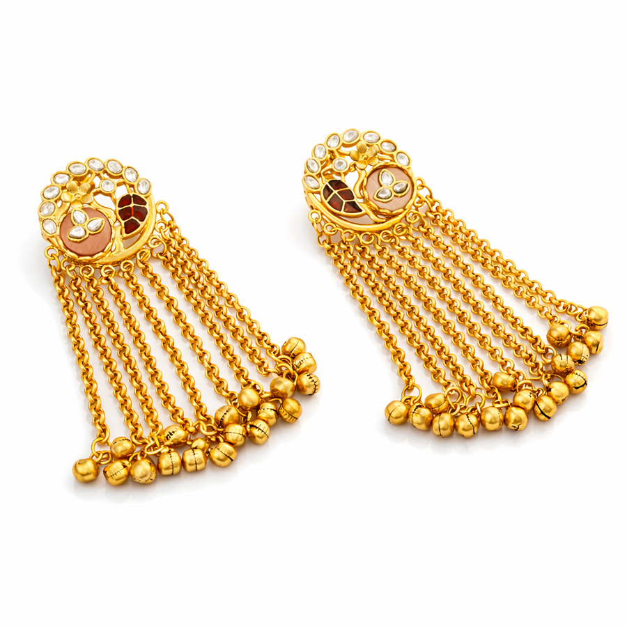 Begum Kundan Latkan Kashmiri Earrings