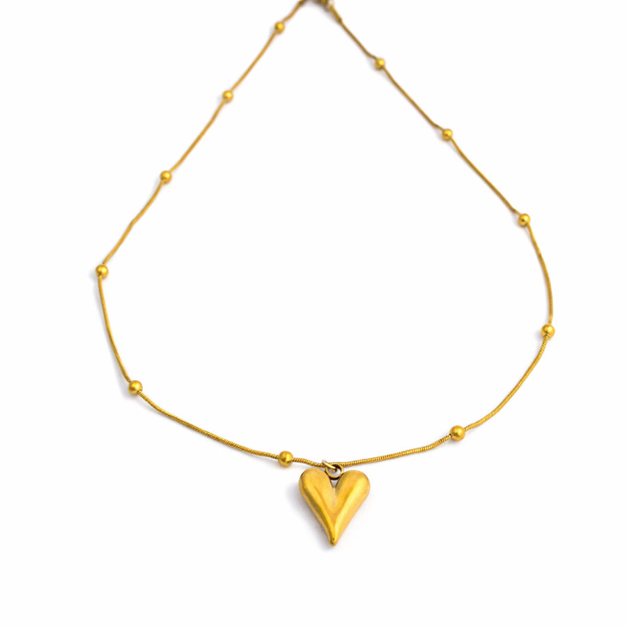 Elegant Love Heart Charm Chain with pendant
