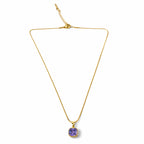 Royal Violet Cushion Chain with pendant