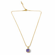Royal Violet Cushion Chain with pendant