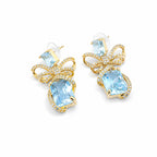 Moonlight Bow Crystal Earrings