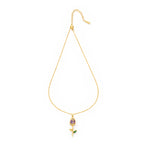 Royal Bloom Purple Rose Charm Chain with pendant
