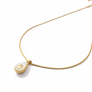 Minimal avocado-shaped pendant