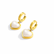 Linked Heart Chain with pendant Earrings