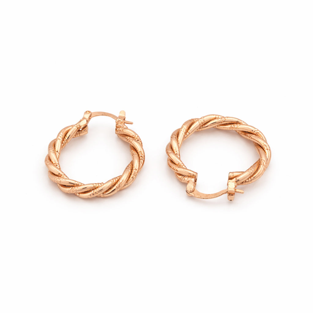 Classic Twist Gold Hoops