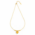 Beaded Luxe Heart Pendant
