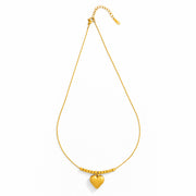 Beaded Luxe Heart Pendant