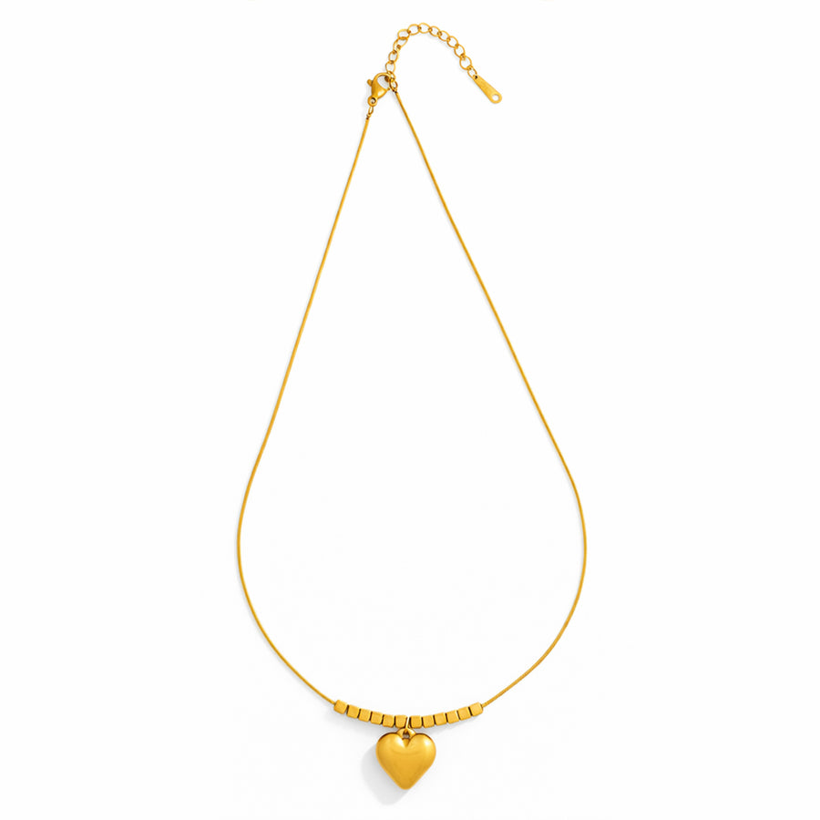 Beaded Luxe Heart Pendant