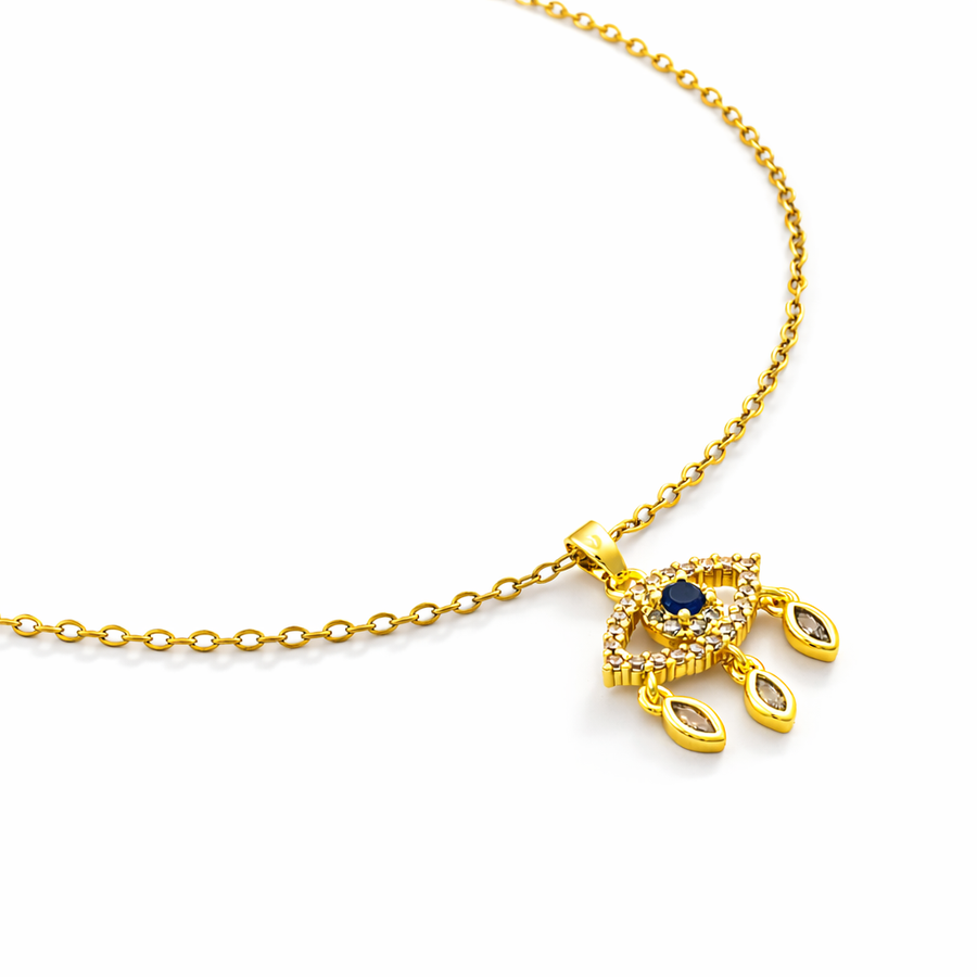 Celeste Evil Eye Drop Pendant