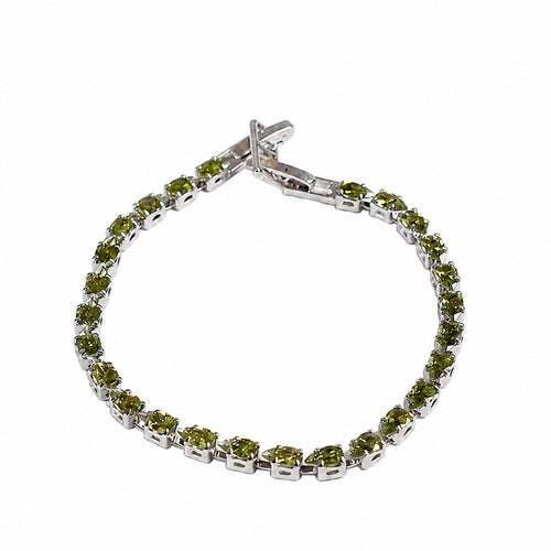 Sage Green Tennis Bracelet