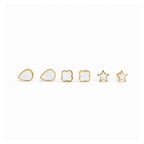 enamel Stud Earrings Set