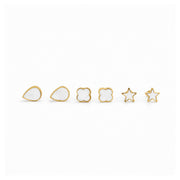 enamel Stud Earrings Set