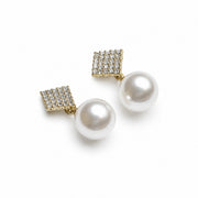 Square Pearl Studs