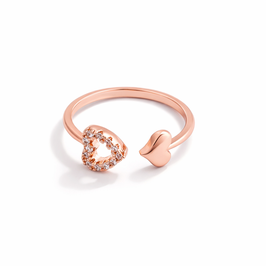 Silver-Tone Elegant Finger Ring