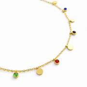 Celestia Multistone Charm Necklaces
