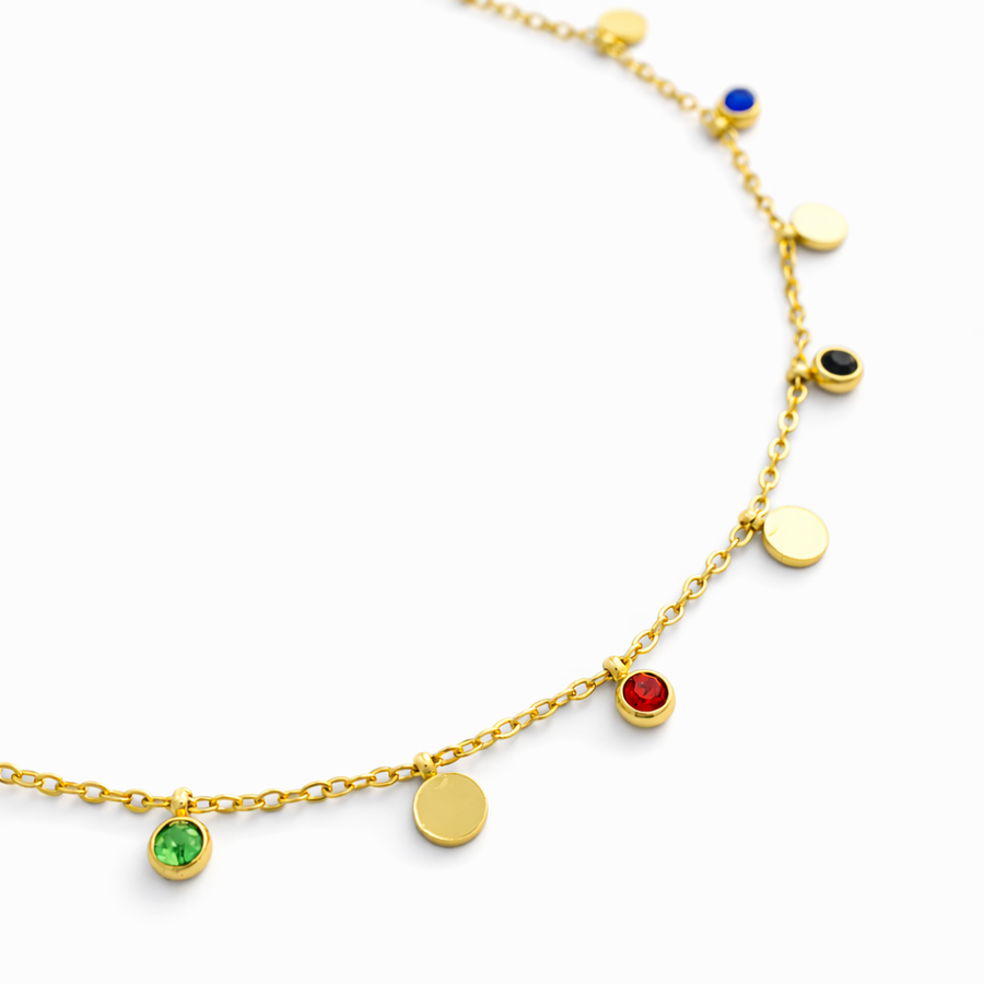 Celestia Multistone Charm Necklaces