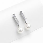 Studded Pearl Danglers