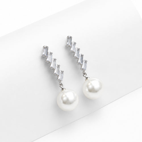 Studded Pearl Danglers