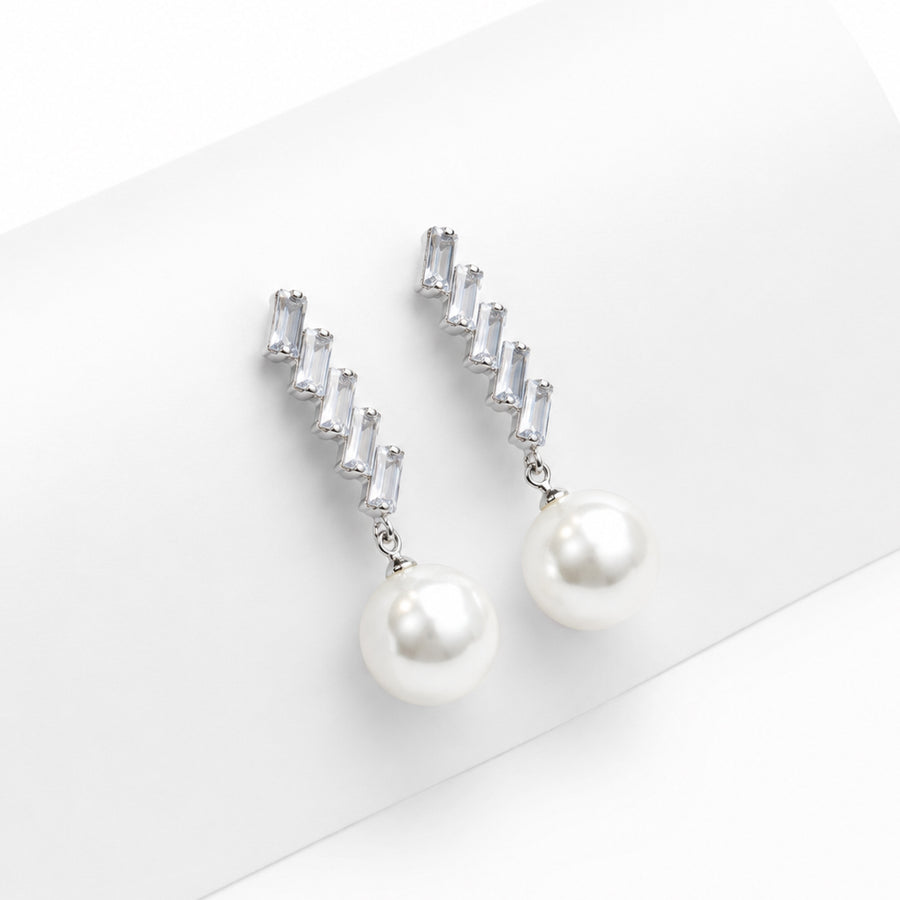 Studded Pearl Danglers