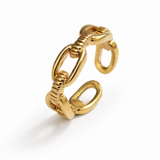 Hammered Gold Finish Ring