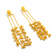Noor-e-Kashmir Antique Long Ghungroo Earrings
