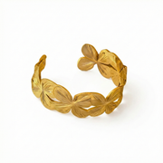 Fluid Loop Sculptural Cuff Bracelet
