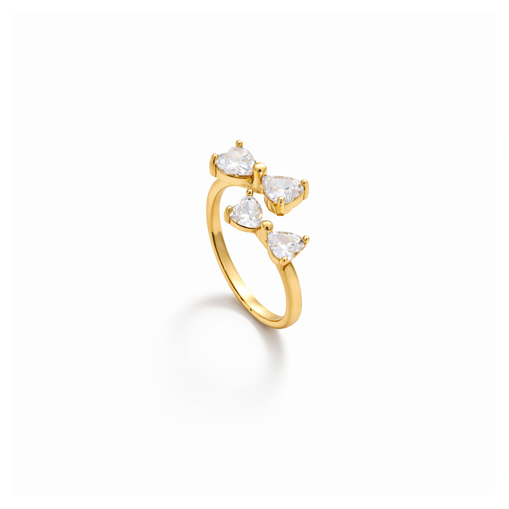 Twin Bow Adjustable Ring