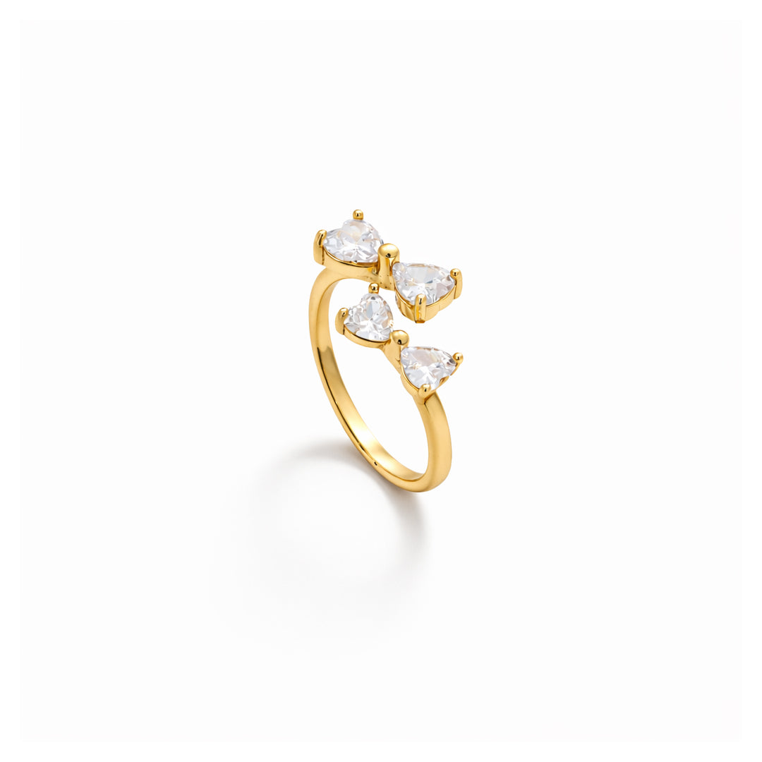 Twin Bow Adjustable Ring