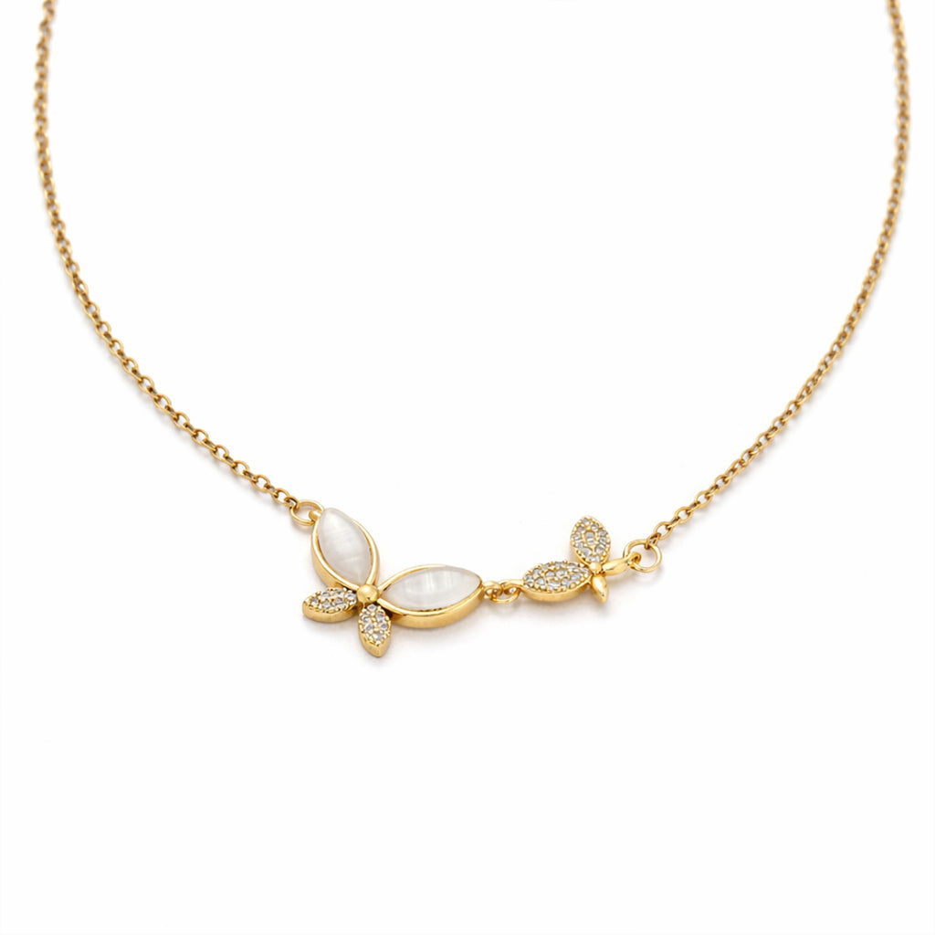 Minimal Wing Charm Chain with pendant