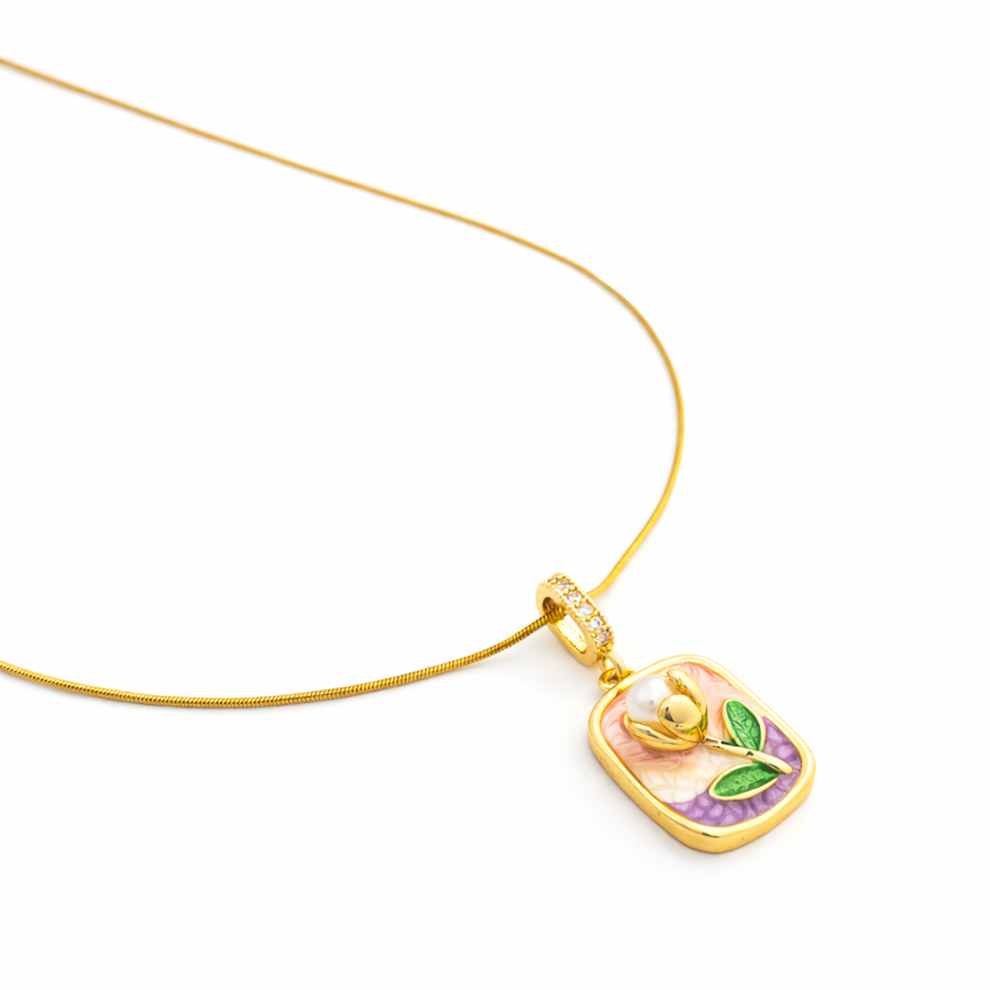 Aurora Glass Heart Pendant
