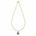 Lavender Pearl Bloom pendant with Chain with pendant