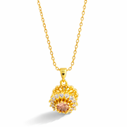 Blush Bloom Crystal Pendant