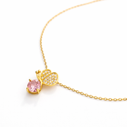 Petite Butterfly Rosé Pendant