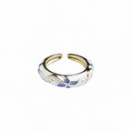 Floral Ivory ring