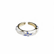 Floral Ivory ring