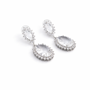 Pear Drop Glam Stud Earrings