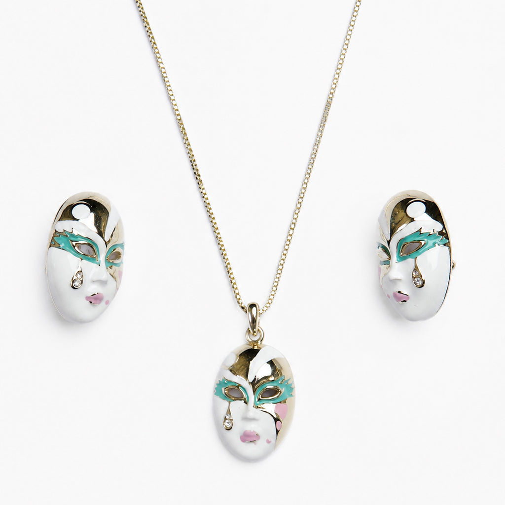 Masked Mira Pendant (Blue)